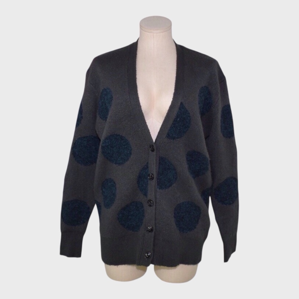 Silence + Noise Oversized Polka Dot Cardigan